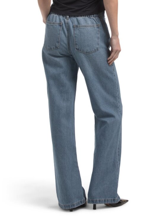 NEW REWASH Low Rise Wide Leg Jeans in indigo for women 1125 2t1 - Picture 2 of 5